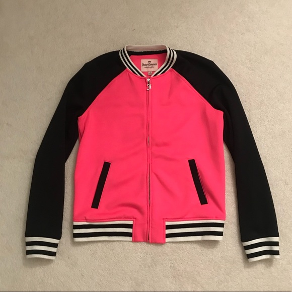 EEUC Juicy Couture Zip-Up Jacket Pink & Black Sm. - Picture 2 of 3